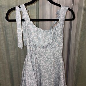 Altar'd State Blue Floral Mini Dress